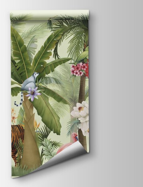 Fototapeta Tapeta ze zwierzętami i ptakami, Fototapety Dżungla, Popularne Fototapety, w03225 - Tapeko.pl