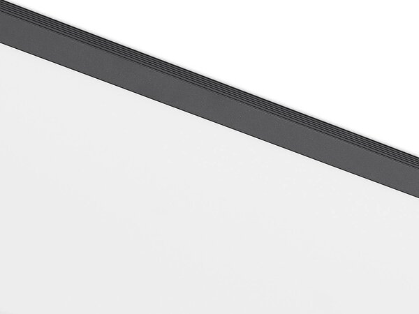 Panel LED Nelios Lindby, czarny, kuchnia, aluminium, nowoczesny
