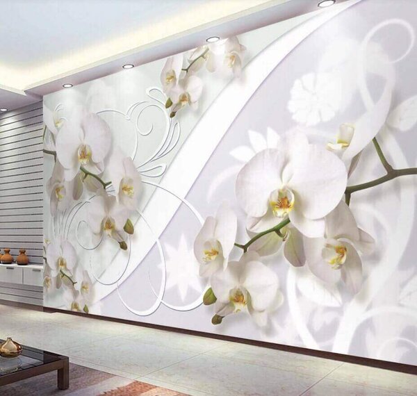 Fototapeta Delikatne orchidee w łagodnych odcieniach, Fototapety Kwiaty, Popularne Fototapety, u04707 - Tapeko.pl