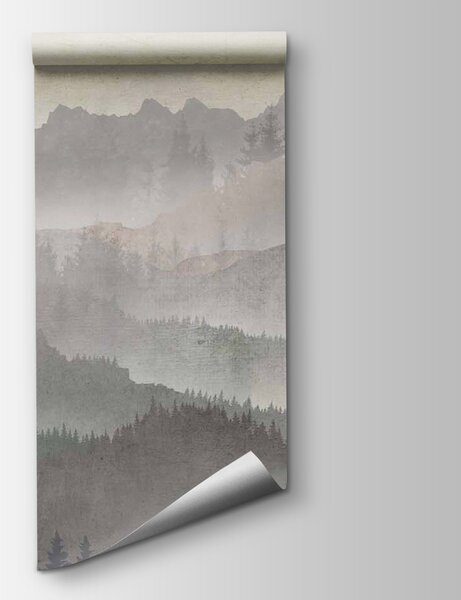 Fototapeta Ptaki przelatujące nad pasmem górskim, Fototapety Natura, Popularne Fototapety, u09274 - Tapeko.pl