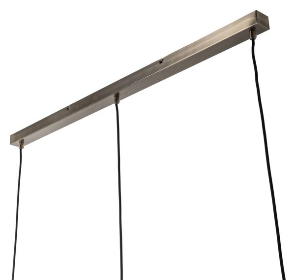 Lampa wisząca Tymoni Lindby, możliwość ściemniania, kremowy / amber, salon / jadalnia, szkło, vintage