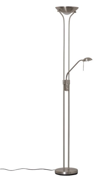 Lampa stojąca LED Josefin Lindby, możliwość ściemniania, aluminiowy / szary / cynkowy, salon / jadalnia, metal, nowoczesny