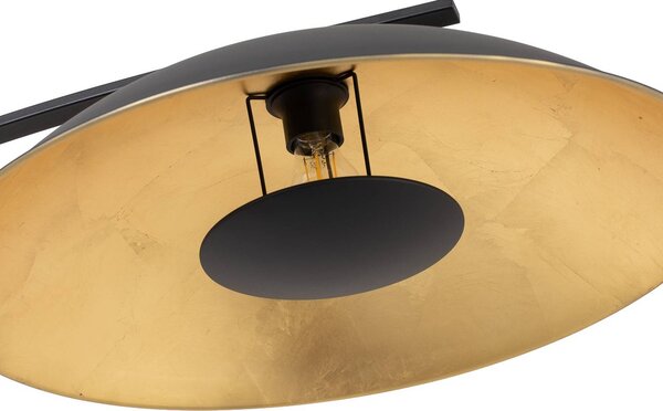 Lampa łukowa - lampa stojąca Emilienne Lindby, czarny, salon / jadalnia, metal, nowoczesny