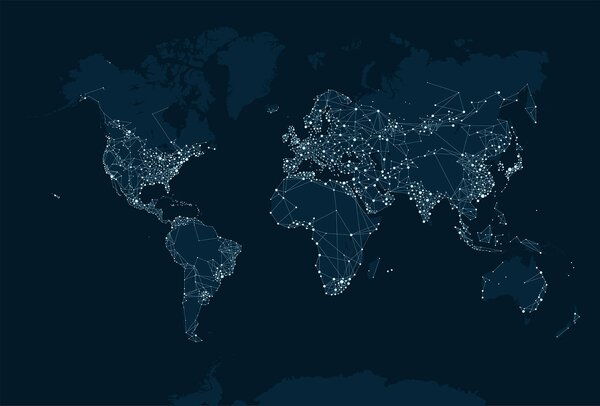 Fototapeta Mapa świata, Fototapety z mapami świata, Popularne Fototapety, u27521 - Tapeko.pl