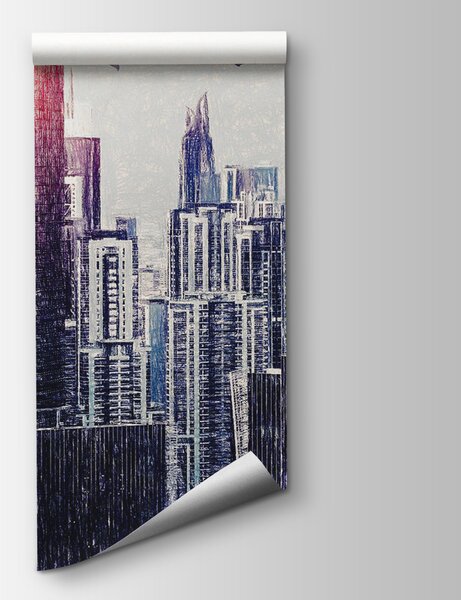 Fototapeta Ptaki przelatujące nad miastem, Fototapety Architektura, Popularne Fototapety, u29199 - Tapeko.pl