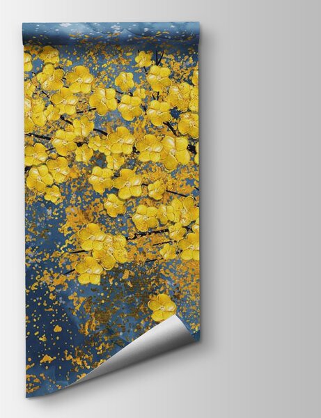 Fototapeta Drzewo z żółtymi liśćmi, Fototapety Natura, Popularne Fototapety, u32831 - Tapeko.pl