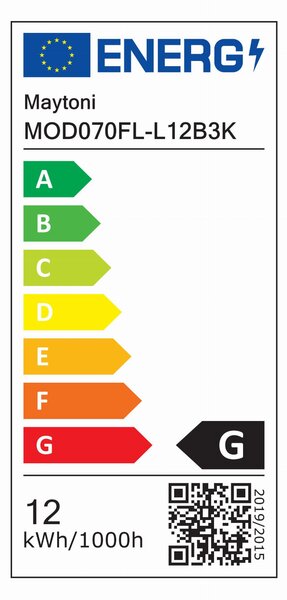 FAD lampa stojąca LED 12W czarna regulowana