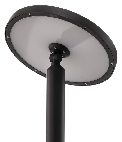 Lampa zewnętrzna LED Akito Lucande, antracyt, 220 cm, IP54 Lucande, czarny, aluminium, nowoczesny