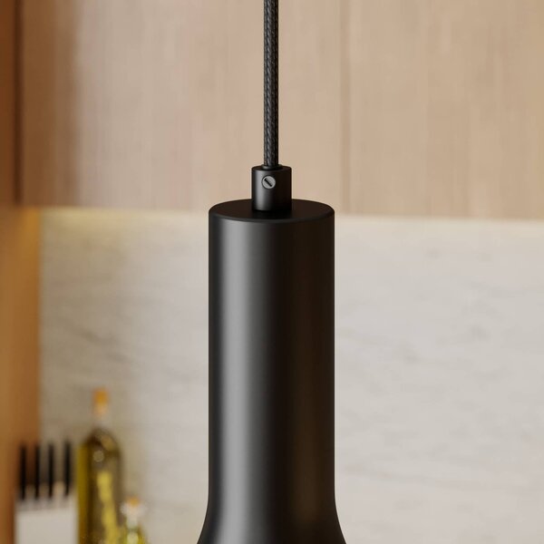 Lampa wisząca Cosmina Arcchio, możliwość ściemniania, czarny, kuchnia, metal, nowoczesny