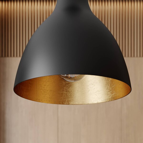 Lampa wisząca Cosmina Arcchio, możliwość ściemniania, czarny, kuchnia, metal, nowoczesny