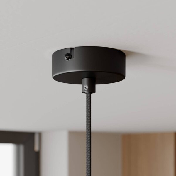 Lampa wisząca Cosmina Arcchio, możliwość ściemniania, czarny, kuchnia, metal, nowoczesny