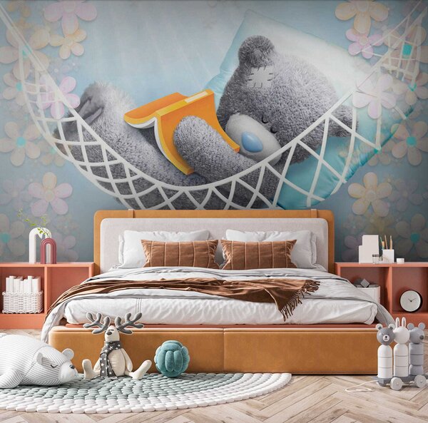Fototapeta Miś śpiący w hamaku, Fototapety Dziecięce, Popularne Fototapety, u61922 - Tapeko.pl
