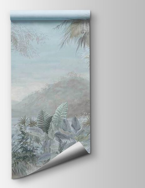 Fototapeta Obraz krajobrazu z drzewami i roślinami, Fototapety Las, Popularne Fototapety, u67284 - Tapeko.pl