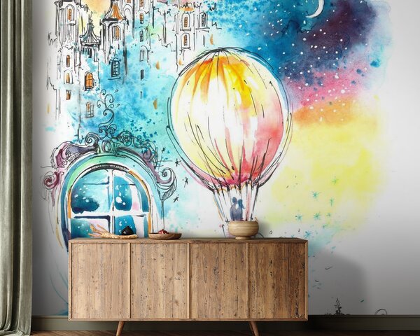 Fototapeta Balon na ogrzane powietrze na niebie, Fototapety Balony, Popularne Fototapety, u67978 - Tapeko.pl