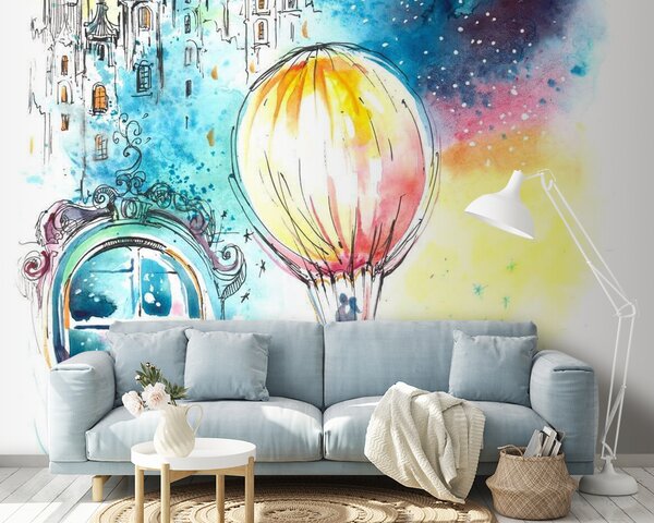 Fototapeta Balon na ogrzane powietrze na niebie, Fototapety Balony, Popularne Fototapety, u67978 - Tapeko.pl