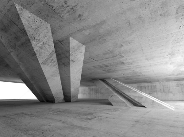 Fototapeta Betonowe pomieszczenie z kolumnami, Fototapety Kamienie, Popularne Fototapety, u72303 - Tapeko.pl