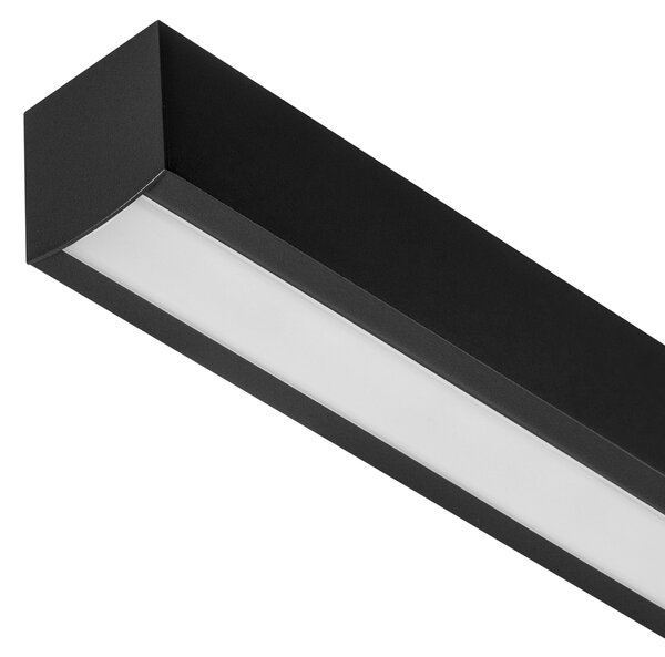 Czarna lampa wisząca LED 76cm z metalu W76LED-4K-SCHWARZ wymienny LED