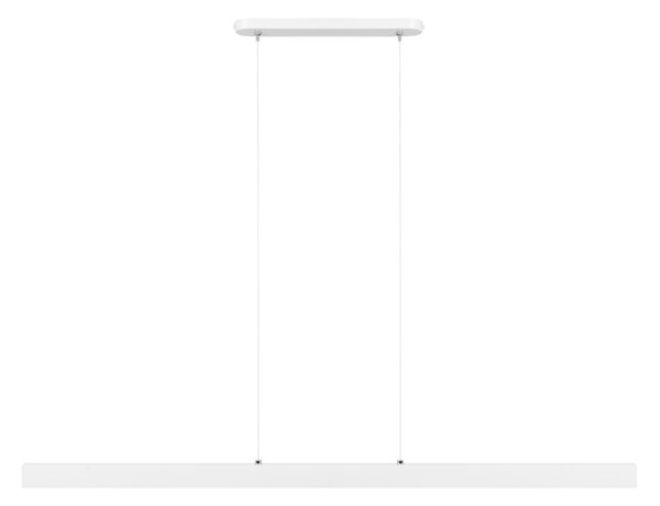Biała lampa wisząca LED 116cm z metalu W116LED-4K-WEIß wymienny LED wy