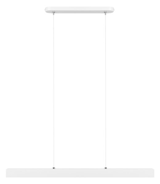 Biała lampa wisząca LED 76cm z metalu W76LED-4K-WEIß wymienny LED wyso