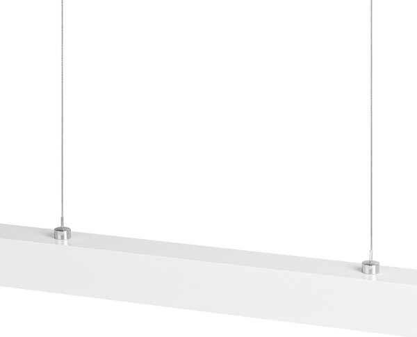 Biała lampa wisząca LED 116cm z metalu W116LED-4K-WEIß wymienny LED wy