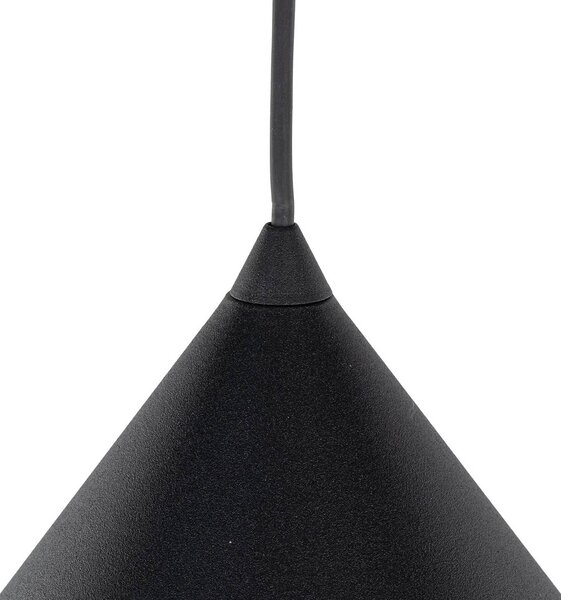 Żyrandol Cono, 1-punktowa, Ø 50 cm, czarna, E27 Cono TK Lighting, możliwość ściemniania, czarny, salon / jadalnia, metal, nowoczesny