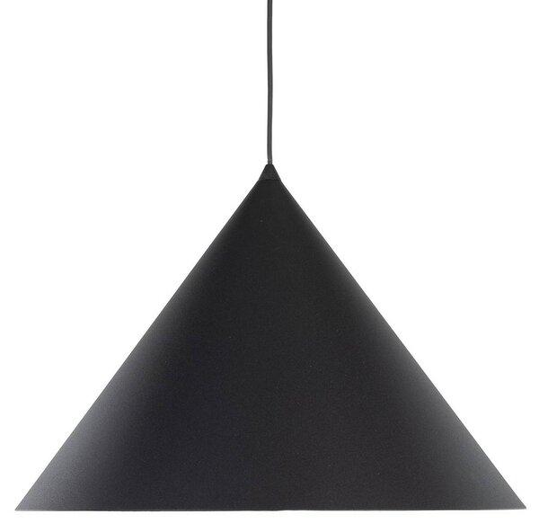 Żyrandol Cono, 1-punktowa, Ø 50 cm, czarna, E27 Cono TK Lighting, możliwość ściemniania, czarny, salon / jadalnia, metal, nowoczesny