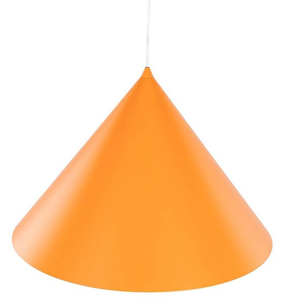 Żyrandol Cono, 1-punktowa, Ø 50 cm, pomarańczowa, E27 Cono TK Lighting, możliwość ściemniania, żółty / pomarańczowy, salon / jadalnia, metal, nowoczesny