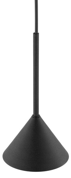 Lampa wisząca Cono TK Lighting, możliwość ściemniania, czarny, salon / jadalnia, metal, nowoczesny