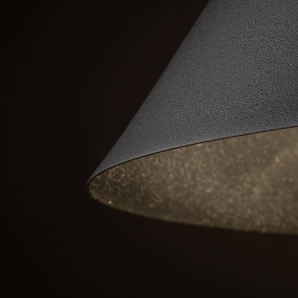 Żyrandol Cono, 1-punktowa, Ø 50 cm, czarna, E27 Cono TK Lighting, możliwość ściemniania, czarny, salon / jadalnia, metal, nowoczesny