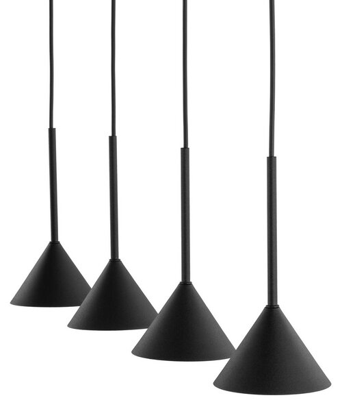 Lampa wisząca Cono TK Lighting, możliwość ściemniania, czarny, salon / jadalnia, metal, nowoczesny