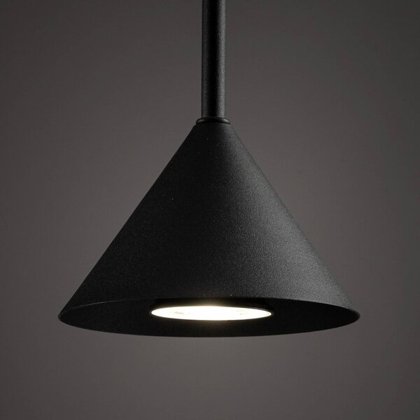 Lampa wisząca Cono TK Lighting, możliwość ściemniania, czarny, salon / jadalnia, metal, nowoczesny