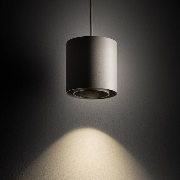 Lampa wisząca Point Duo Nowodvorski Lighting, możliwość ściemniania, aluminiowy / szary / cynkowy, salon / jadalnia, metal, nowoczesny