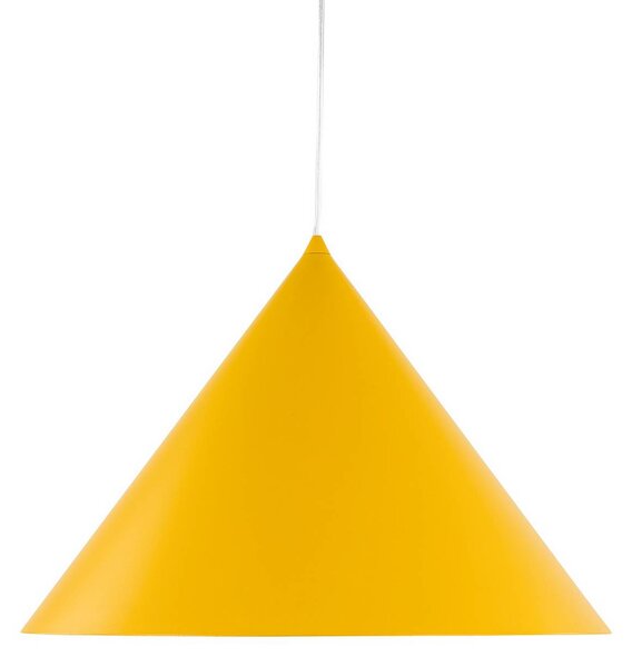 Żyrandol Cono, 1-punktowa, Ø 50 cm, żółta, E27 Cono TK Lighting, możliwość ściemniania, żółty / pomarańczowy, salon / jadalnia, metal, nowoczesny