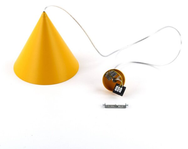Lampa wisząca Cono TK Lighting, możliwość ściemniania, żółty / pomarańczowy, salon / jadalnia, metal, nowoczesny