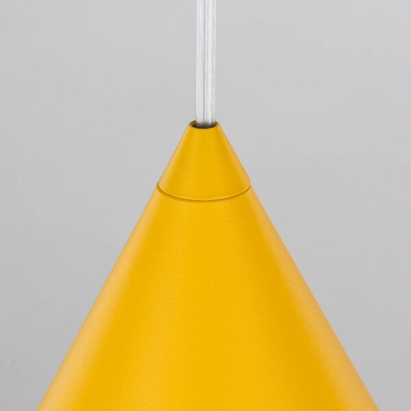 Lampa wisząca Cono TK Lighting, możliwość ściemniania, żółty / pomarańczowy, salon / jadalnia, metal, nowoczesny