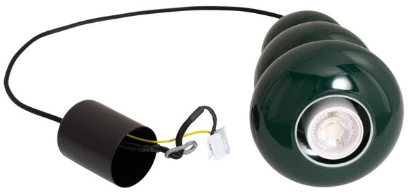 Lampa wisząca Oman Argon, możliwość ściemniania, zielony, salon / jadalnia, szkło