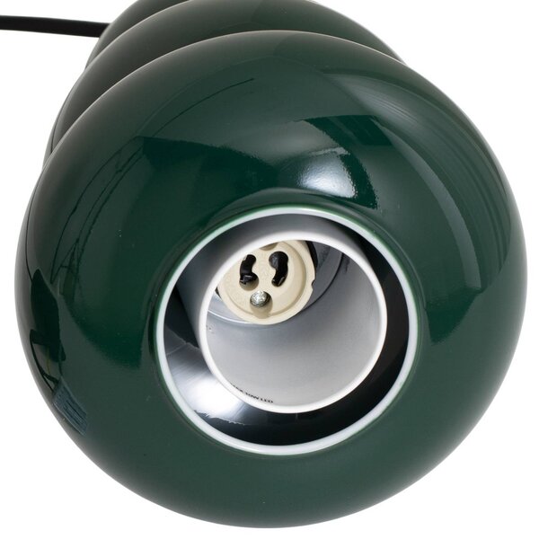 Lampa wisząca Oman Argon, możliwość ściemniania, zielony, salon / jadalnia, szkło