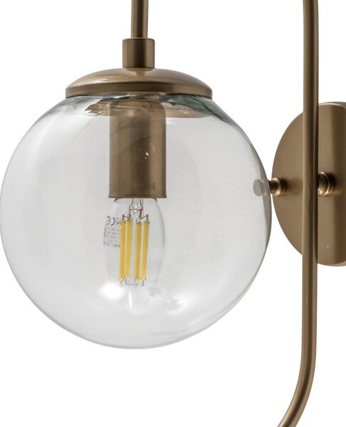 Lampa wisząca Jewel Opviq, możliwość ściemniania, mosiężny / złoty, salon / jadalnia, szkło
