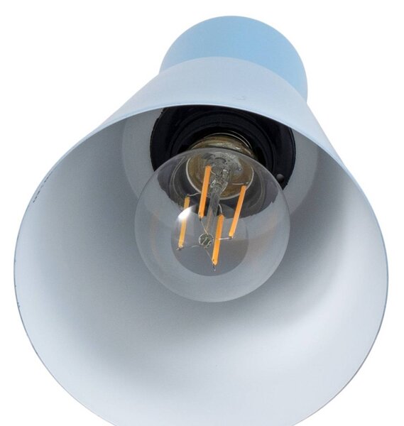 Lampa wisząca Konikkem Opviq, możliwość ściemniania, niebieski, salon / jadalnia, metal, młodzieżowy