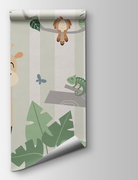 Fototapeta Grupa zwierząt w dżungli, Fototapety Natura, Popularne Fototapety, w03376v1 - Tapeko.pl