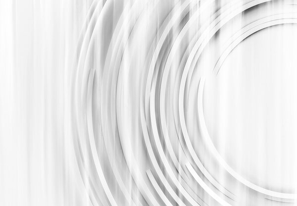 Fototapeta Białe i szare tło z okręgami, Nowoczesne Fototapety, Popularne Fototapety, w08929v2 - Tapeko.pl