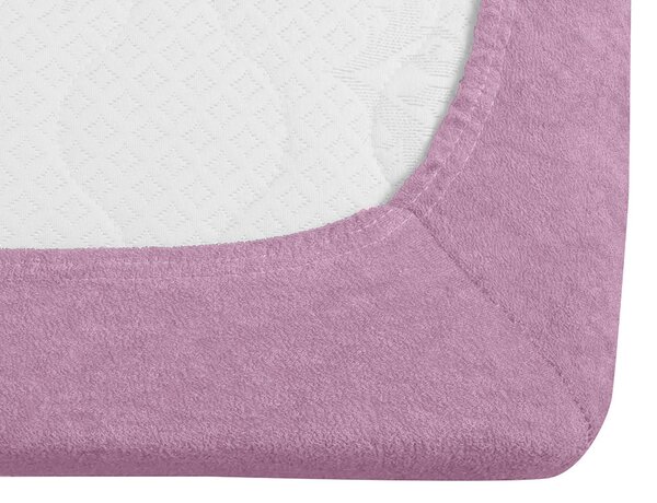 Prześcieradło frotte EXCLUSIVE różowe 200x220 cm