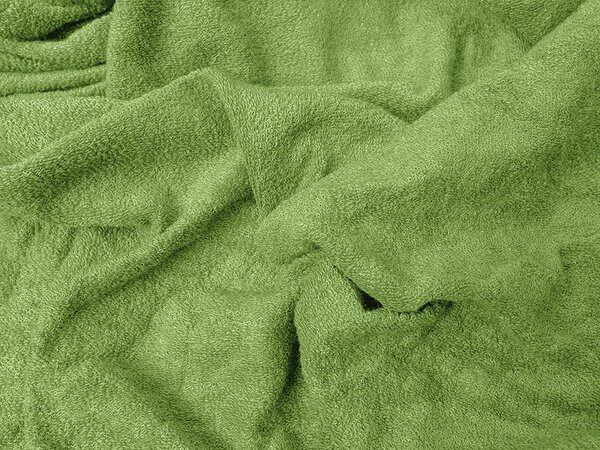 Prześcieradło frotte EXCLUSIVE zielone 160x200 cm