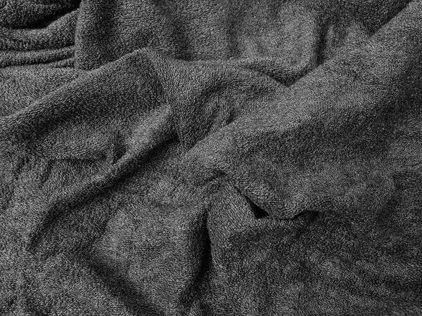 Prześcieradło frotte ciemnoszare 90 x 200 cm