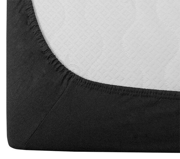 Prześcieradło jersey ciemnoszare 90 x 200 cm