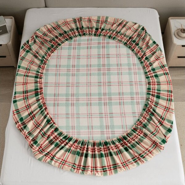 Prześcieradło z mikropluszu WINTER PLAID 90x200 cm kolorowe