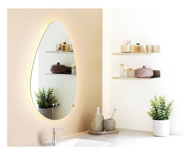 Stalowa półka w kolorze srebra 40 cm Nagoya – House Nordic