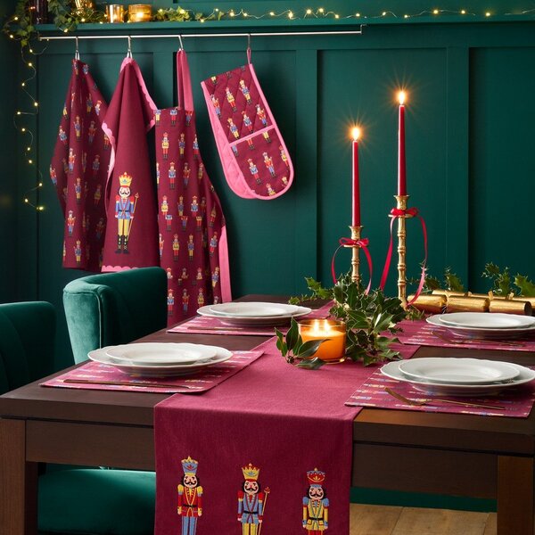 Bawełniane ścierki zestaw 4 szt. ze świątecznym motywem 70x50 cm Christmas Nutcracker – Catherine Lansfield