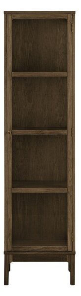 Ciemnobrązowa witryna w dekorze dębu 47x180x40 cm Zamora – House Nordic