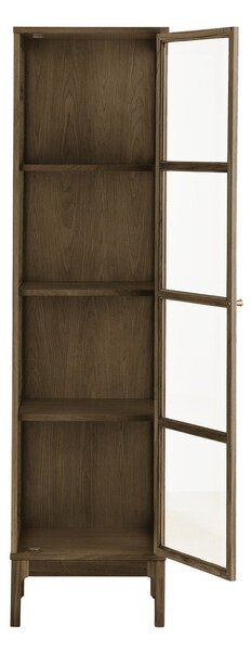 Ciemnobrązowa witryna w dekorze dębu 47x180x40 cm Zamora – House Nordic